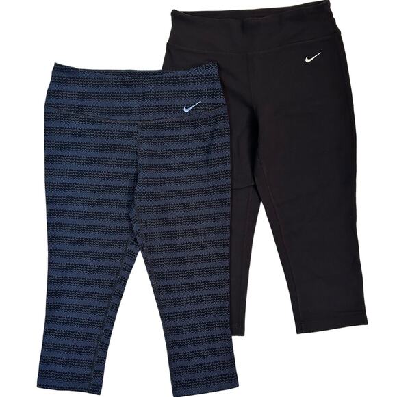 Bundle of Nike Women's Dri-FIT Capri Leggings Size Medium - Picture 1 of 16